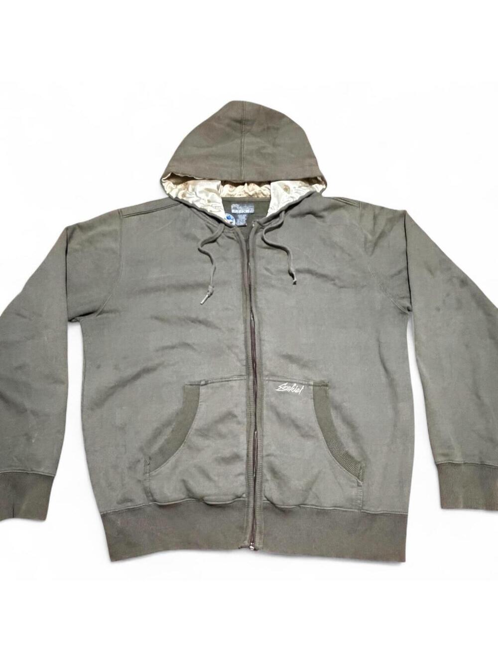 EZEKIEL Sage Green Zip Hoodie — Size Large (Men’s)
